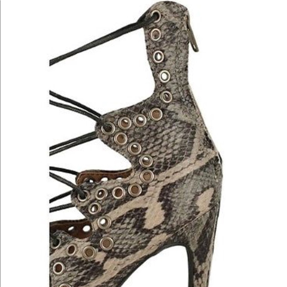 Wild Diva NWOB Snakeskin Gladiator Sexy Pumps - Picture 3 of 7